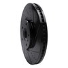 633-68011R Drilled/Slotted Brake Rotor [Black], 2007-2015 Infiniti/Nissan, Position: Front Right - image 2