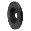 633-68012L Drilled/Slotted Brake Rotor [Black], Fits Select Infiniti/Nissan, Position: Front Left - image 4