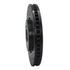633-68014L Drilled/Slotted Brake Rotor [Black], 2005-2014 Infiniti/Nissan, Position: Front Left - image 2