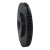 633-68014R Drilled/Slotted Brake Rotor [Black], 2005-2014 Infiniti/Nissan, Position: Front Right - image 2