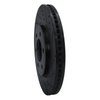 633-68016R Drilled/Slotted Brake Rotor [Black], Fits Select Infiniti/Nissan, Position: Front Right - image 2