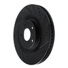 633-68018R Drilled/Slotted Brake Rotor [Black], Fits Select Infiniti/Nissan, Position: Front Right - image 2