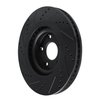 633-68018R Drilled/Slotted Brake Rotor [Black], Fits Select Infiniti/Nissan, Position: Front Right - image 4