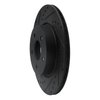 633-68019L Drilled/Slotted Brake Rotor [Black], Fits Select Infiniti/Nissan, Position: Rear Left - image 2