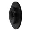 633-72005R Drilled/Slotted Brake Rotor [Black], 1983-1989 Multiple Makes/Models, Position: Rear Right - image 2