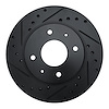 633-72006L Drilled/Slotted Brake Rotor [Black], 1985-1991 Multiple Makes/Models, Position: Front Left - image 1