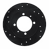633-72011L Drilled/Slotted Brake Rotor [Black], 1988-1993 Multiple Makes/Models, Position: Rear Left - image 1