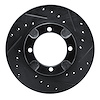 633-72013R Drilled/Slotted Brake Rotor [Black], 1991-1992 Multiple Makes/Models, Position: Front Right - image 1