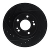 633-72014L Drilled/Slotted Brake Rotor [Black], 1991-1993 Multiple Makes/Models, Position: Front Left - image 1