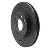 633-72015L Drilled/Slotted Brake Rotor [Black], 1991-2004 Multiple Makes/Models, Position: Front Left - image 2