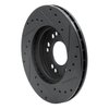 633-72015L Drilled/Slotted Brake Rotor [Black], 1991-2004 Multiple Makes/Models, Position: Front Left - image 4