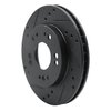 633-72023L Drilled/Slotted Brake Rotor [Black], 1990-2005 Multiple Makes/Models, Position: Front Left - image 2