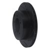633-72027R Drilled/Slotted Brake Rotor [Black], 1992-1996 Mitsubishi, Position: Rear Right - image 2