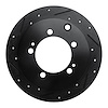 633-72028L Drilled/Slotted Brake Rotor [Black], 1994-2007 Multiple Makes/Models, Position: Rear Left - image 1