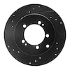633-72029L Drilled/Slotted Brake Rotor [Black], 1994-1995 Multiple Makes/Models, Position: Rear Left - image 1