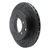 633-72029L Drilled/Slotted Brake Rotor [Black], 1994-1995 Multiple Makes/Models, Position: Rear Left - image 2