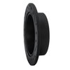633-72030L Drilled/Slotted Brake Rotor [Black], 1997-2004 Mitsubishi, Position: Rear Left - image 4