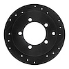 633-72030R Drilled/Slotted Brake Rotor [Black], 1997-2004 Mitsubishi, Position: Rear Right - image 1