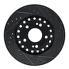 633-72031R Drilled/Slotted Brake Rotor [Black], 1993-1999 Multiple Makes/Models, Position: Front Right - image 1