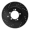 633-72032L Drilled/Slotted Brake Rotor [Black], 1993-1999 Multiple Makes/Models, Position: Rear Left - image 1