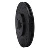 633-72035L Drilled/Slotted Brake Rotor [Black], 2003-2006 Mitsubishi, Position: Front Left - image 2