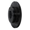 633-72036R Drilled/Slotted Brake Rotor [Black], 2003-2006 Mitsubishi, Position: Rear Right - image 2