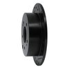633-72038R Drilled/Slotted Brake Rotor [Black], 2004-2012 Mitsubishi, Position: Rear Right - image 2
