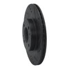 633-72046R Drilled/Slotted Brake Rotor [Black], 2012-2017 Mitsubishi, Position: Front Right - image 2