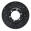 633-72047L Drilled/Slotted Brake Rotor [Black], 1979-1986 Multiple Makes/Models, Position: Front Left - image 1