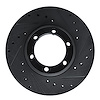633-72048R Drilled/Slotted Brake Rotor [Black], 1981-1987 Multiple Makes/Models, Position: Front Right - image 1