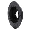 633-72062R Drilled/Slotted Brake Rotor [Black], 2007-2015 Mitsubishi, Position: Rear Right - image 4