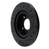 633-72069L Drilled/Slotted Brake Rotor [Black], Fits Select Multiple Makes/Models, Position: Front Left - image 4