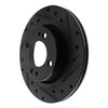 633-72069R Drilled/Slotted Brake Rotor [Black], Fits Select Multiple Makes/Models, Position: Front Right - image 2