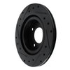 633-72069R Drilled/Slotted Brake Rotor [Black], Fits Select Multiple Makes/Models, Position: Front Right - image 4