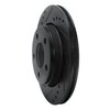 633-73001L Drilled/Slotted Brake Rotor [Black], 1985-1991 Audi/Volkswagen, Position: Rear Left - image 2