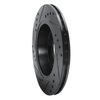 633-73001R Drilled/Slotted Brake Rotor [Black], 1985-1991 Audi/Volkswagen, Position: Rear Right - image 4