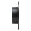 633-73007L Drilled/Slotted Brake Rotor [Black], 1982-1998 Audi/Volkswagen, Position: Rear Left - image 3