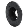 633-73007L Drilled/Slotted Brake Rotor [Black], 1982-1998 Audi/Volkswagen, Position: Rear Left - image 4