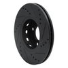 633-73010L Drilled/Slotted Brake Rotor [Black], 1990-1998 Audi/Volkswagen, Position: Front Left - image 4