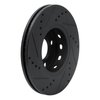 633-73010R Drilled/Slotted Brake Rotor [Black], 1990-1998 Audi/Volkswagen, Position: Front Right - image 4