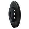 633-73011L Drilled/Slotted Brake Rotor [Black], 1990-1991 Audi/Volkswagen, Position: Front Left - image 2