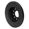 633-73013L Drilled/Slotted Brake Rotor [Black], 1990-1997 Audi/Volkswagen, Position: Rear Left - image 4