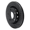 633-73020R Drilled/Slotted Brake Rotor [Black], 2000-2003 Audi/Volkswagen, Position: Rear Right - image 2