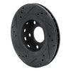 633-73020R Drilled/Slotted Brake Rotor [Black], 2000-2003 Audi/Volkswagen, Position: Rear Right - image 4