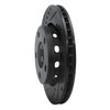 633-73024L Drilled/Slotted Brake Rotor [Black], 2000-2002 Audi/Volkswagen, Position: Rear Left - image 2
