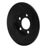 633-73025L Drilled/Slotted Brake Rotor [Black], 2001-2006 Audi/Volkswagen, Position: Rear Left - image 4