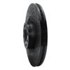 633-73026R Drilled/Slotted Brake Rotor [Black], 2001-2003 Audi/Volkswagen, Position: Front Right - image 2