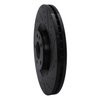 633-73031R Drilled/Slotted Brake Rotor [Black], 2004-2009 Audi/Volkswagen, Position: Front Right - image 2
