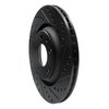633-73032R Drilled/Slotted Brake Rotor [Black], 2004-2009 Audi/Volkswagen, Position: Rear Right - image 2