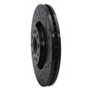 633-73036R Drilled/Slotted Brake Rotor [Black], 1998-2009 Audi/Volkswagen, Position: Front Right - image 2